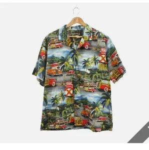 PALI COLLECTION Aloha Shirt Hawaiian Shirt Made in Hawaii Multicolor Allover
