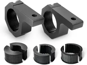 B  Pack Mounting Bracket Kit LED Off Road Light Horizontal Bar Tube Clamp Roof Roll Cage Holder,  Years Warranty,Black