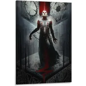 Hellraiser Horror Movie Pinhead Hell Priest Wall Art Poster Print Modern Family Bedroom & Living Room Decor