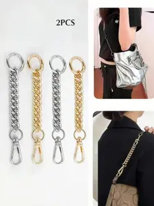 Women's Handbag Shoulder Strap Extender Chain, Elegant Replacement Metal Wallet Chain Extension Accessory, Long Crossbody Bag Strap