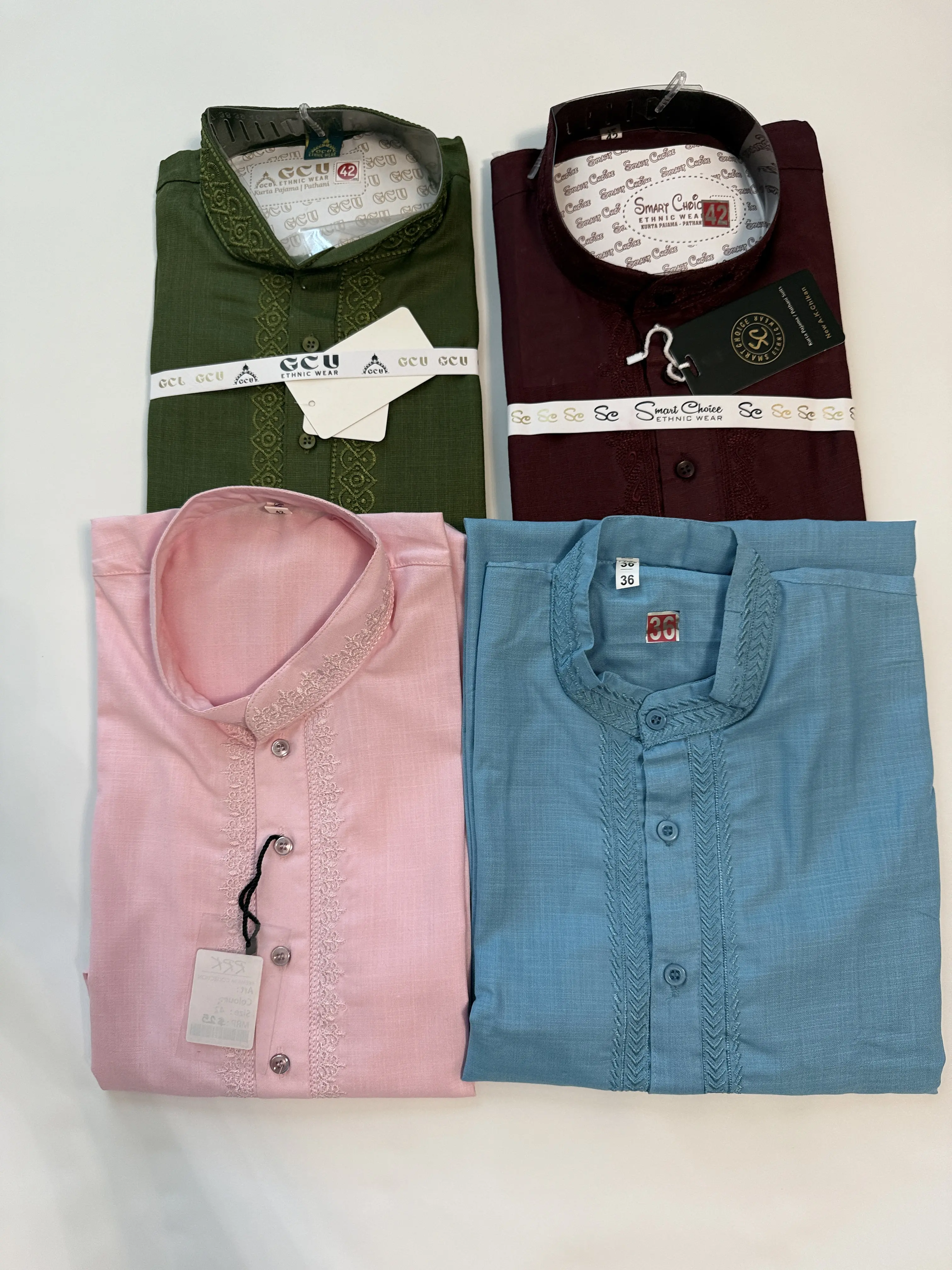 Men's cutton 2 piece kurta set