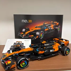 NEW Technical 42228 1675PCS 1:8 Orange MCL39 Sports Car Building Blocks MOC F1 Car DIY Assembly Model Set Toy Gift for Boys Kids
