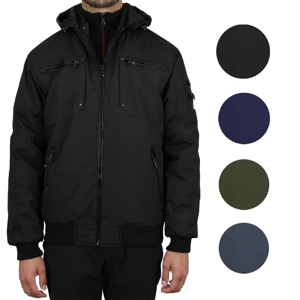 Men's Heavyweight Moto Bomber Jacket (S-2XL)