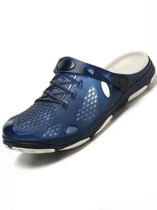 Men's Lightweight Comfortable Hollow Out Clogs, Casual Comfortable Non-slip Slippers for Beach, Outdoor Beach Slippers for Men, Footwear
