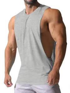 Men's Solid Round Neck Sleeveless T-shirt, Casual Comfy Breathable Crew Neck Tank Top for Daily Wear, Menswear for All Seasons