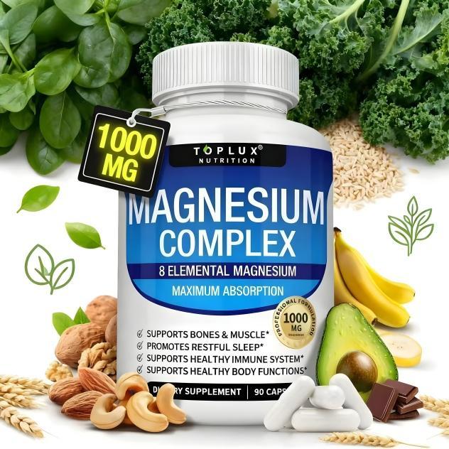 Hot Toplux Magnesium Complex 8 Essential Magnesium Supplement 1000mg