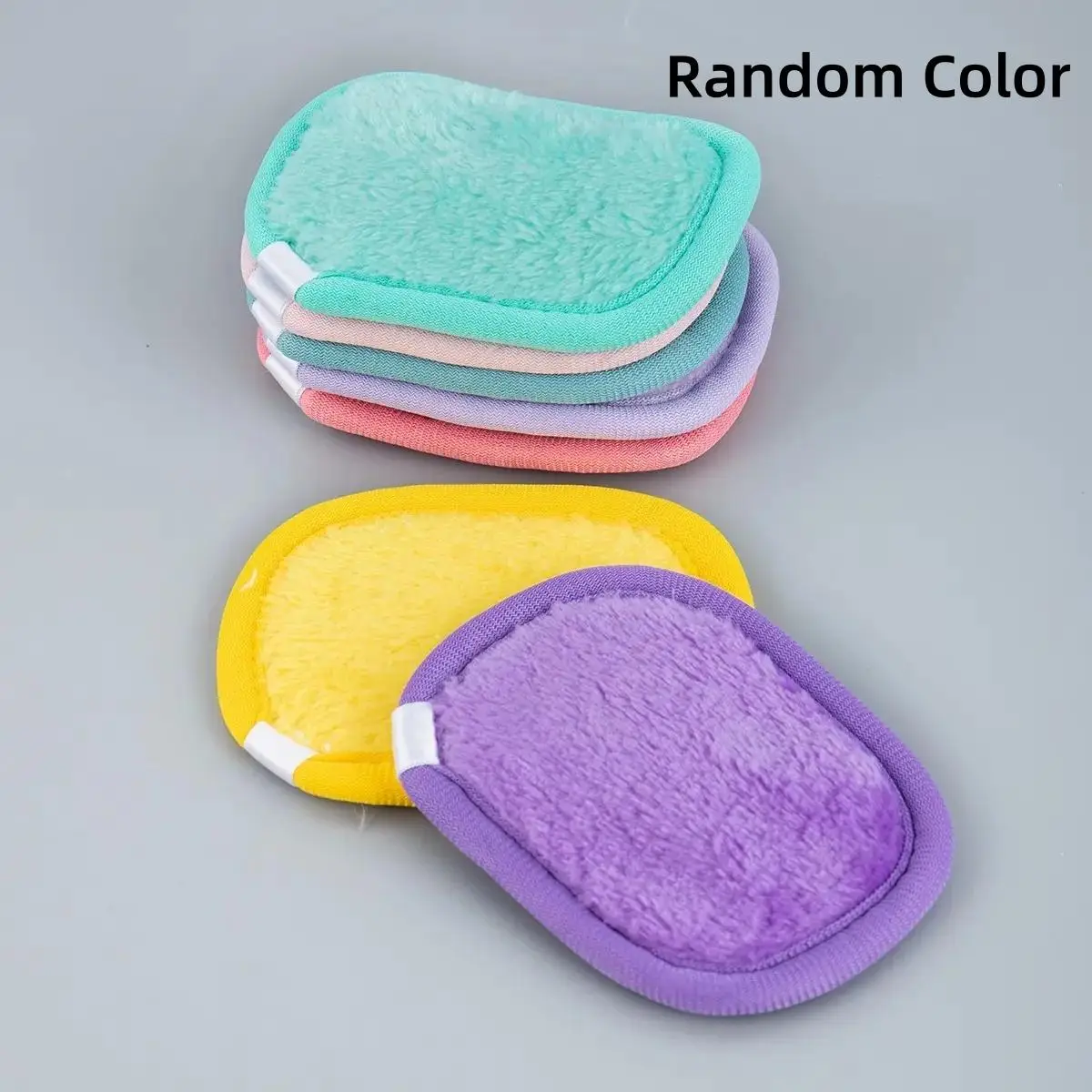 Reusable Skincare Facial Cleansing Puff Gift, Summer Comfort Soft Flannel Makeup Remover Pads, Makeup Remover Puff, Multicolor Daily Skincare Tools, M