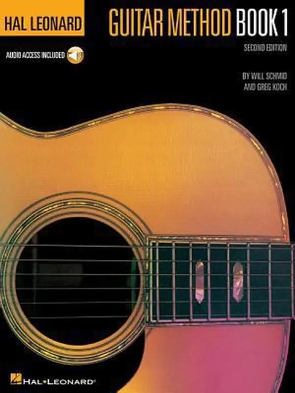 USED Book - Hal Leonard Guitar Method Book 1 Second Edition Beginner Guitar Lesson Book with Online Audio Step-By-Step Instruction for Acoustic and Electric Guita by Schmid, Will (Paperback) - english