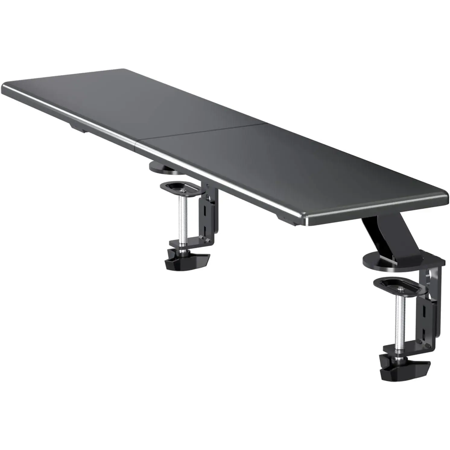 suptek Clamp-on 32 Inch Dual Monitor Desk Mount Riser Shelf Computer Stands for 2 Monitor,Laptop,Printer, Notebook,32.2” x 7.8” x 5.7”