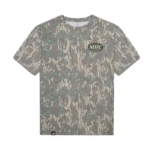 Public Land Veteran MHC Mossy Oak Greenleaf Camo T-Shirt, Hunting Graphic Tee, Outdoor Apparel for Fishing Camping Lifestyle
