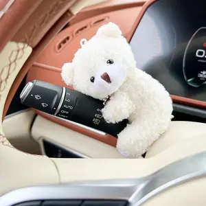 Cute Teddy Bear Design Car Interior Decor, Plush Toy, Perfect for Girl Women's Car Accessories, Cute Car Decoration