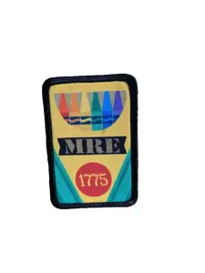 Crayon eaters marine meme ration red tastes like cherry 2"x3" morale patch with hook and loop backing military joke meme Design