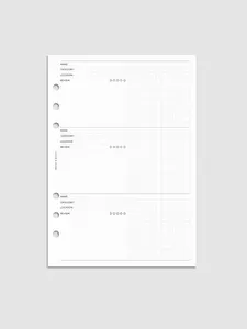 Experience Tracker Planner Heavy Weight Inserts - 30 Pages of Structured Experiences Prompts & Notes for Mindful Living & Memory Keeping