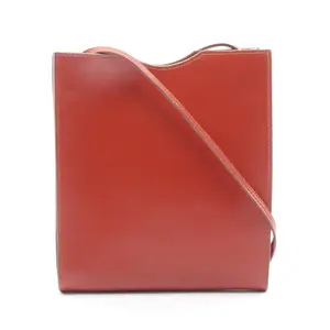 Pre-owned HERMÈS Calfskin Shoulder Bags Hermes Omenito Brick Box Calf Shoulder Bag