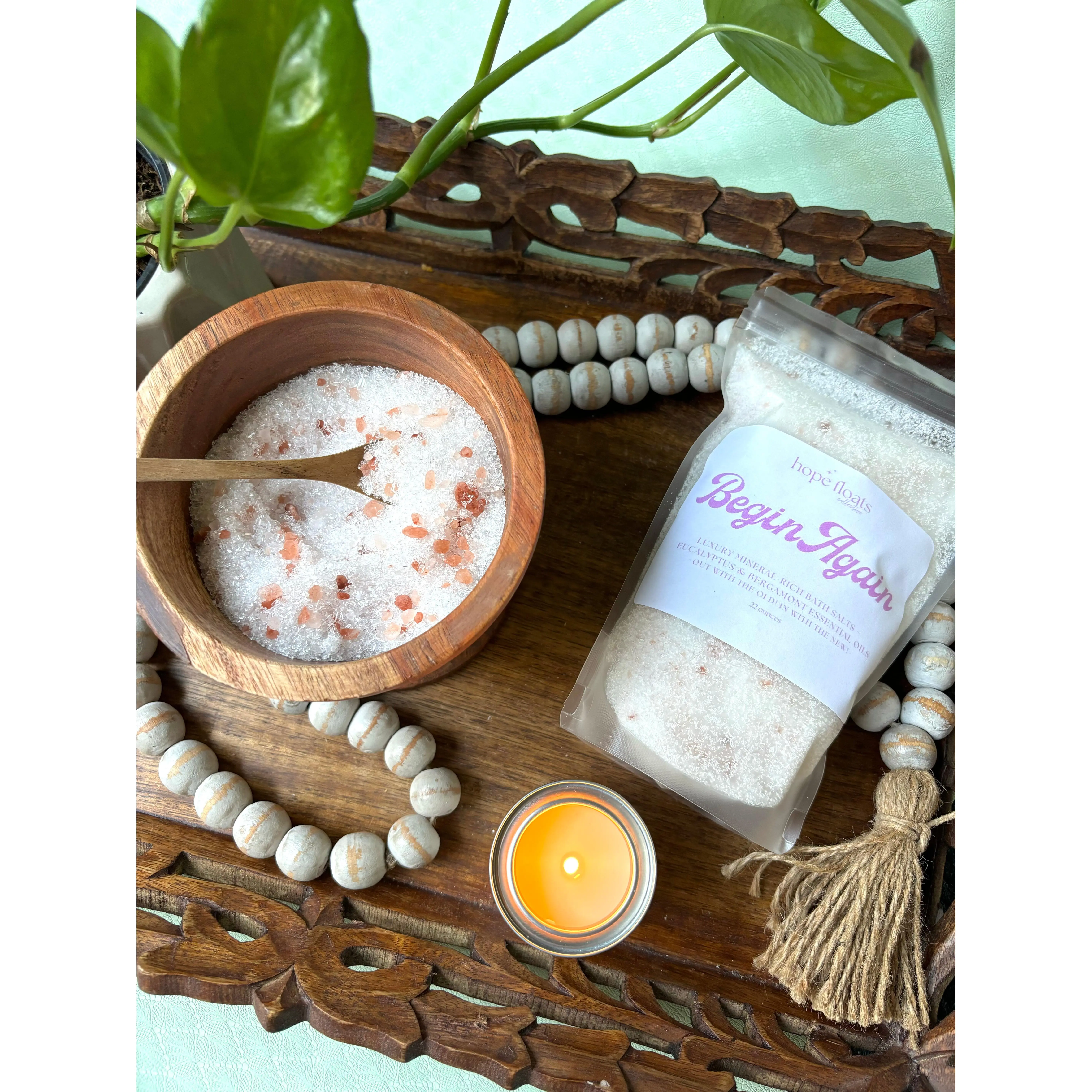 Begin Again- 22oz Luxury Mineral-Rich Bath Salts Begin Again- 22oz Luxury Mineral-Rich Bath Salts