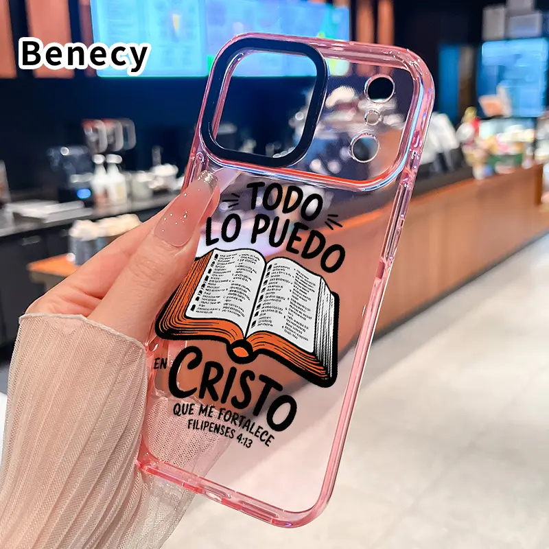 Suitable for iPhone 17 Pro Max 16 15 Plus Air 14 13 12 11 Phone Case Writing style Pattern Non-Yellowing Clear Cover with Built-in Shock Absorption Strip Protection