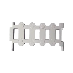 Soft Play White Plastic Fence - Decorative Border Small Garden Picket Fence Panels for Soft Play, Party, Garden, Home Decorations - (5 Soft Play Fence Panels)