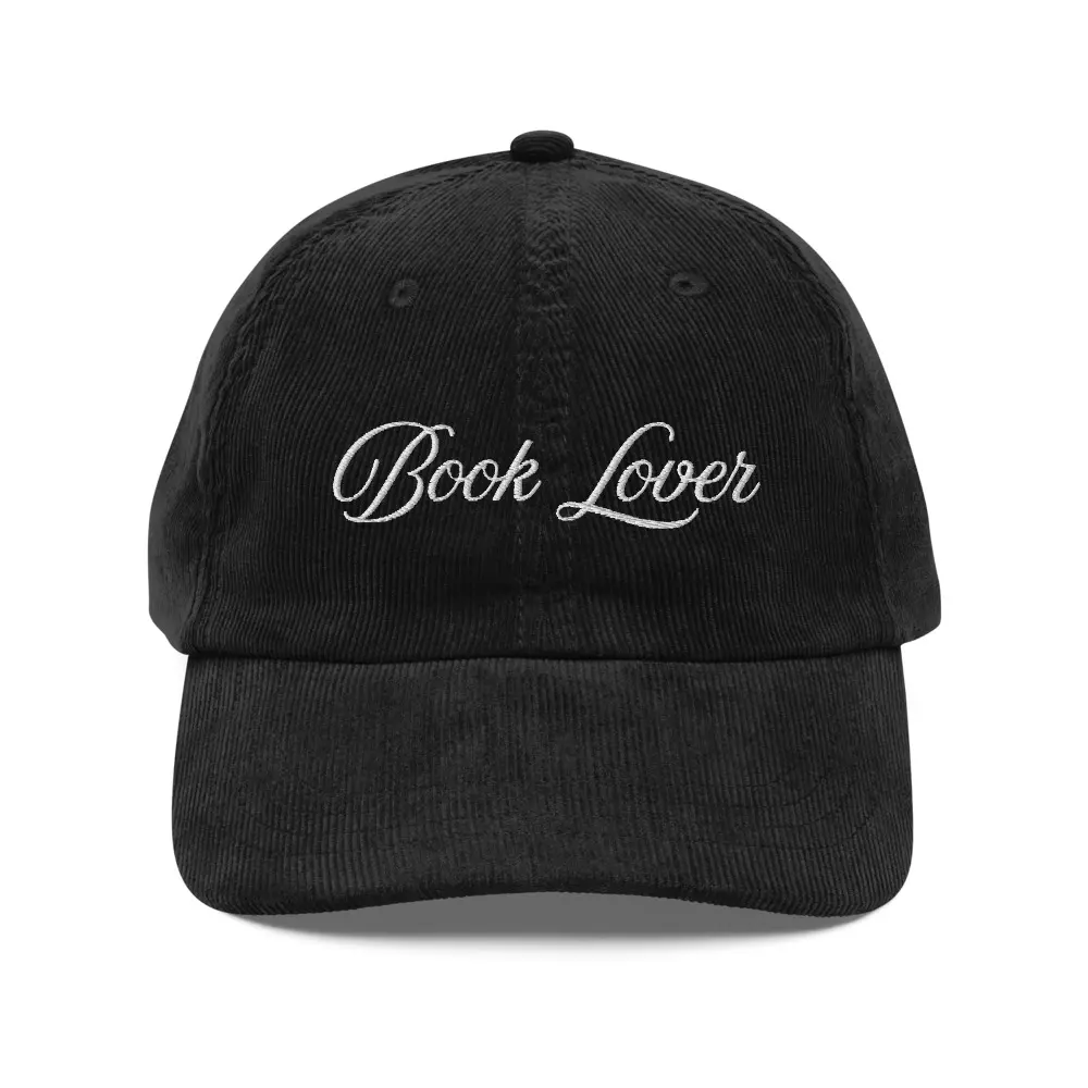 Book Lover Corduroy Hat, Book Reader Gift