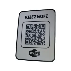 Personalized Wifi QR Magnetic Decor Signs