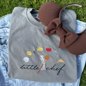 Vintage Little Chef Ratatouille Embroidered Tee - Adults, Youth, Toddler