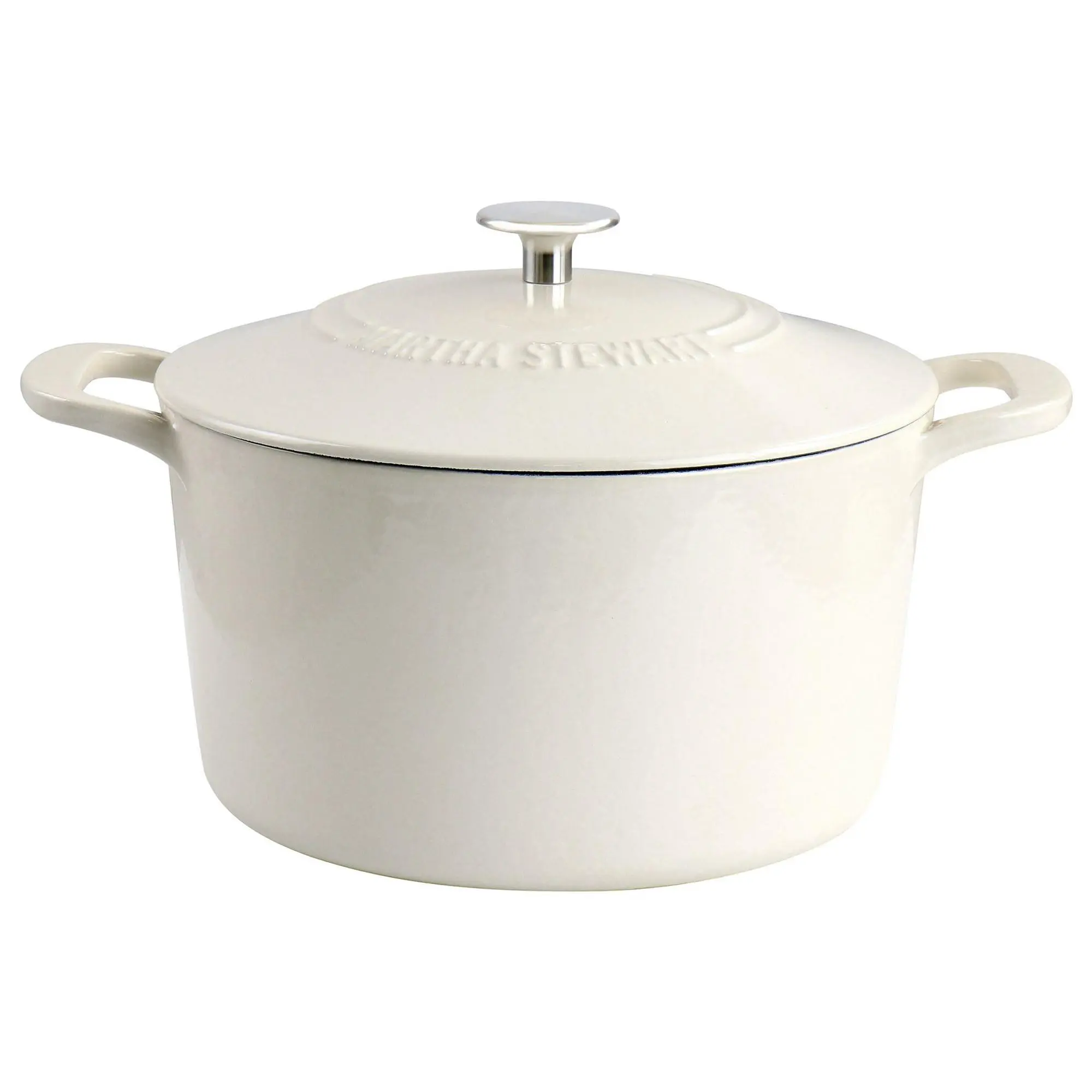 Martha Stewart Enameled Cast Iron 7-Quart Dutch Oven with Lid