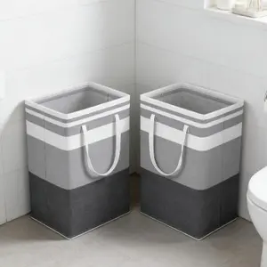 Heavy Duty Freestanding Laundry Basket ，Iron Wire Frame Storage Bin ， PE Waterproof Coating ,Large Capacity Clothes Organizer for Bedroom，laundrybasket ，storageideas ，homeorganization