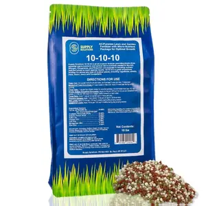 Supply Solutions 10-10-10 Complete Granular Fertilizer with Micronutrients Balanced NPK Formula for Soil Health Blooms & Roots Safe for Vegetables Fruits Lawns 10 Pounds