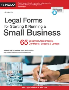 USED-Legal Forms for Starting & Running a Small Business: 65 Essential Agreements, Contracts, Leases & Letters by Steingold, Fred S. (Paperback)