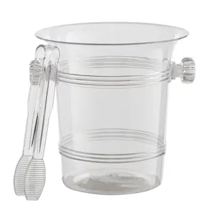 Clear Ice Bucket With Tong
