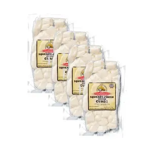 Wisconsin Cheese and Sausage, 4 Cheese Curds, White Cheddar Cheese Curds (6 Ounces Per) Artisan Cheese Made in Wisconsin, Perfect for Holiday Gifts, Grilling, Barbecues, and Holiday!