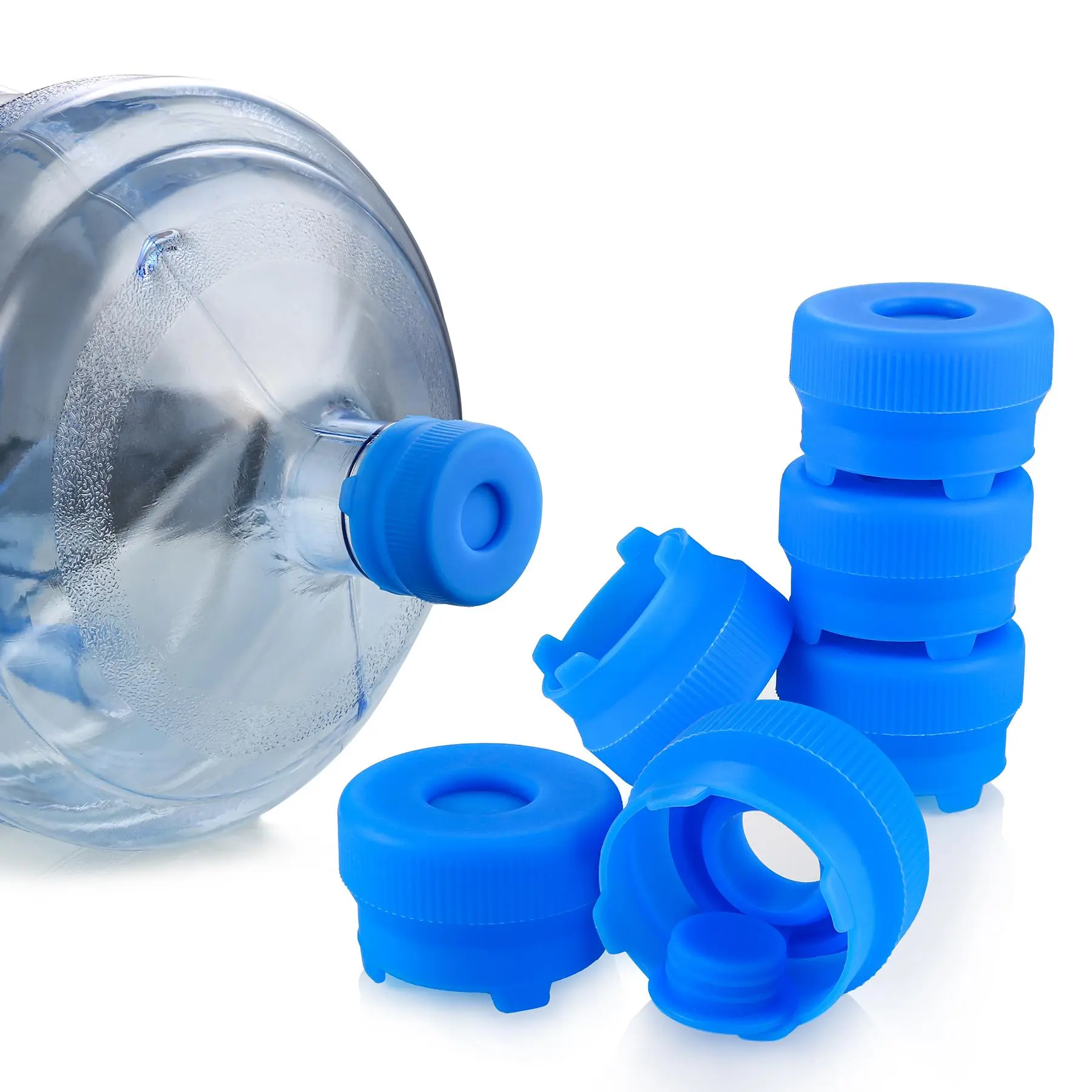 Silicone Water Bottle Caps, Reusable Food Grade Silicone Replacement Covers, Silicone Lid, Interchangeable Lids, Fits 55mm Standard Bottles, Sealed Design, Kitchenware Drinkware Accessories