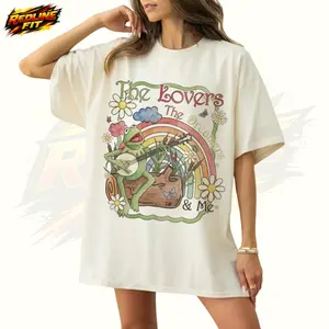 Vintage Watercolor Kermit the Frog Comfort Colors Shirt, Muppets Rainbow Tee, “The Lovers The Dreamers and Me”, Family Trip Tee 2026