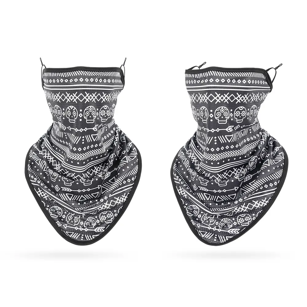 Black and white arrow skull