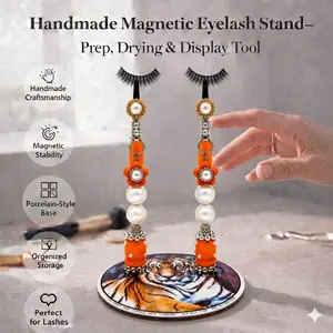 Handmade Magnetic Eyelash Stand – Prep, Drying & Display Tool