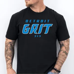 Detroit GRIT 313 Football T-Shirt