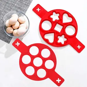 2 Pcs Silicone Pancake Molds Can Be Reused Using Fried Egg Mold Multi -shape Flip Cooking Silicone Pancake Machine, Unsustering and Multi -shaped Cooking Tool Kitchen Accessories Tin Utensils