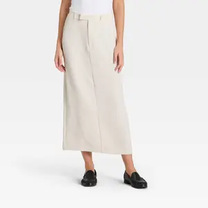Women's Tailored Signature Crepe Maxi Skirt - A New Day