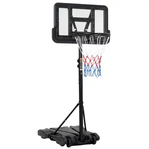 [FLASH SALE] Garvee Portable Basketball Hoop,5FT to 7FT Height Adjustable, Portable Basketball Hoop Goal System with 28 inch Shatterproof Backboard and Wheels,for Kids/Adults in Backyard/Driveway/Indoor