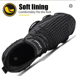 Steel Toe Shoes for Men Women Comfortable Lightweight Safety Sneakers Non Slip Work Shoes Puncture Proof Composite Toe Sneakers for Construction