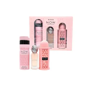 LATTAFA RAVE NOW WOMEN 3 PCS GIFT SET WITH 100ML EDP + 200ML DEO + 50ML HAIRMIST