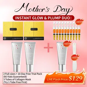 [Mother‘s Day] Instant Glow & Plump Duo - Perfect Mother's Day Gift, Mothersday, SummerVibes, Gift，Astaxanthin Serum, Collagen Mask