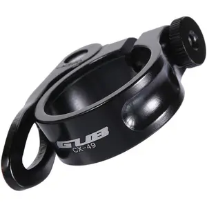Bike SeatPost Seat Post Clamp Tube Clip Quick Release Aluminium Alloy MTB Seatpost Clamp Mountain Road Bike Parts 34.9mm 31.8mm (SBLACK34.9)