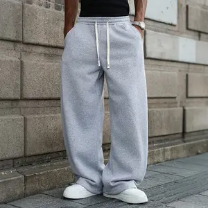 Men's Solid Color Drawstring Waist Pants - Casual, comfortable, relaxed fit for all seasons. Streetwear-inspired men's pants for everyday styling and layering. Menswear Beige daily wear pant