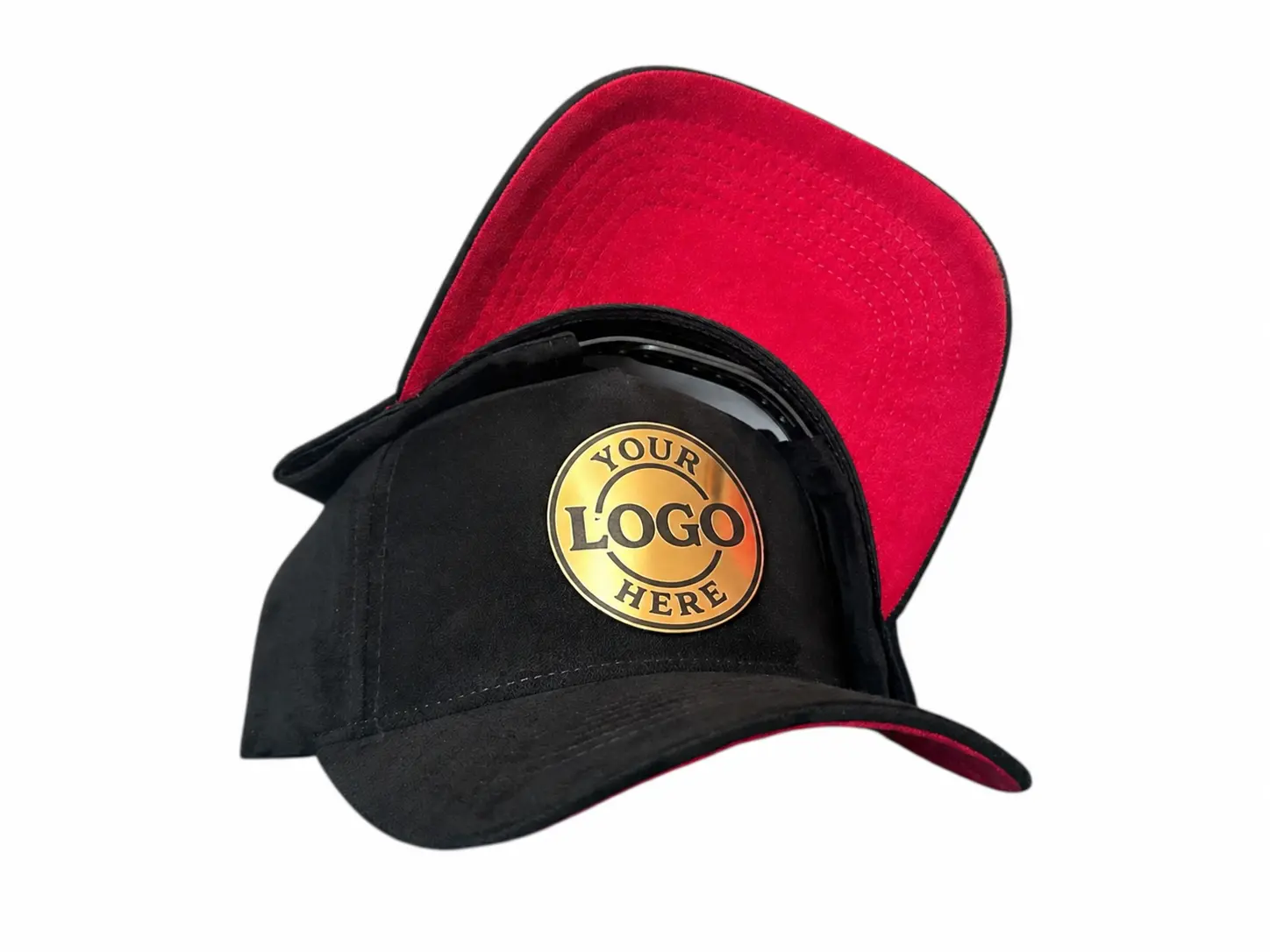 Custom Acrylic Patch Suede Trucker Hat For Men, Personalized Hat with Custom Logo | Custom Company Logo Snapback