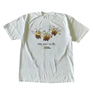 The Funny Bee Graphic T-Shirt, Why Am I So Fly Tee, Cute Bee Humor Shirt, Unisex Insect Lover Shirt, Gift for Men, Gift for Women, Crew Neck T-shirt, Trending T-shirt