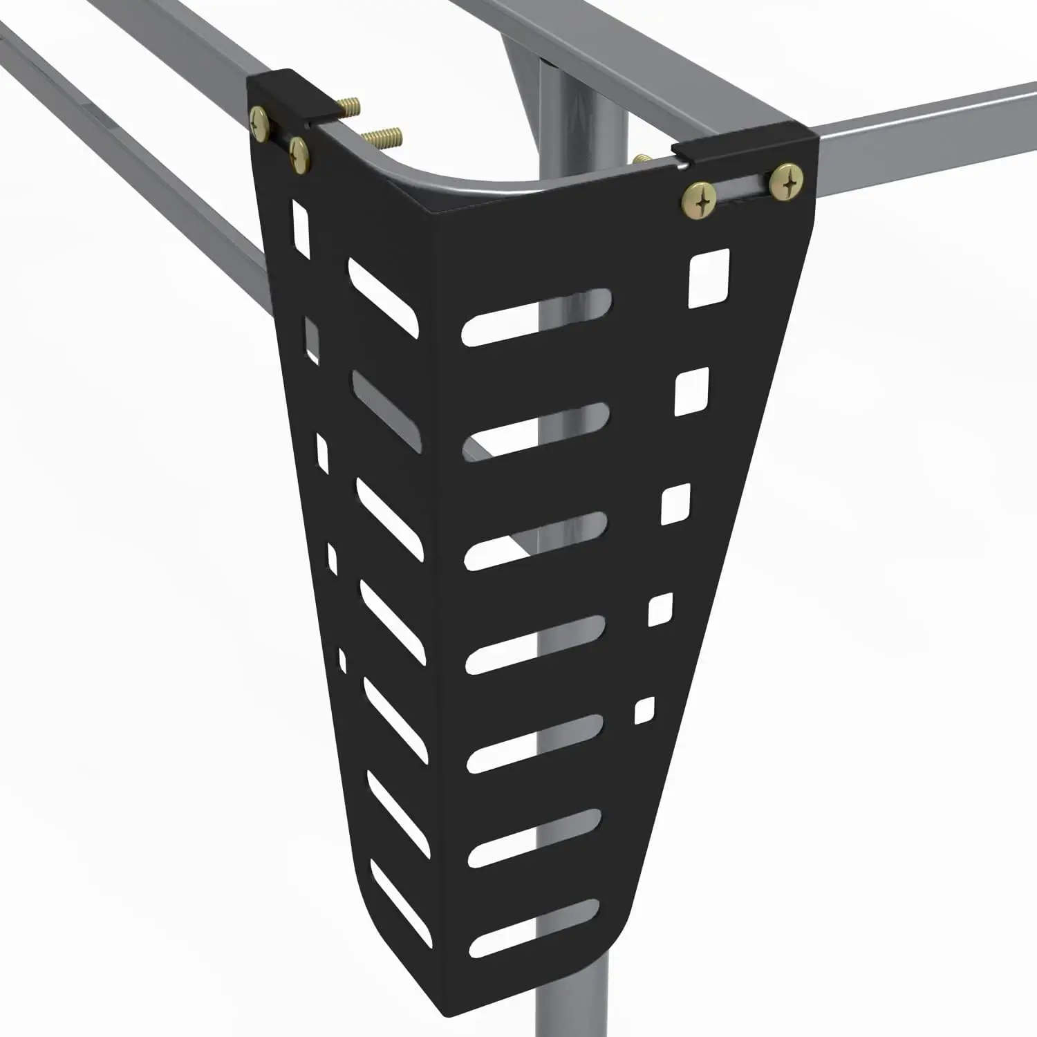 Yuleimy Headboard Brackets for Metal Bed Frames,Adjustable Headboard or Footboard Brackets Attach Headboard to Bed Frame,Compatible with 14,16,18inches Bed Frame, Black, 2/4 Pack
