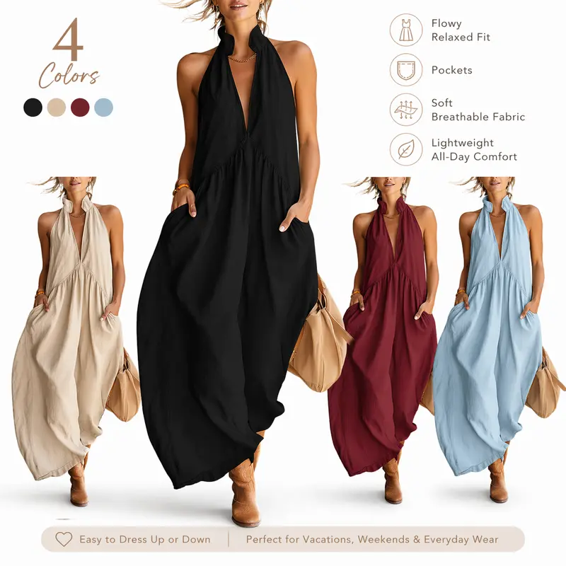 chinese dress ladies WNEEDU Sundress Women Flowy Lightweight Stretchy Clothes Hawaiian Tropical  Beach Vacation Dresses Elegant Classy Outfits,Black,XS at Amazon Women's  Clothing store main image 0