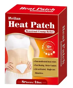 Meilan Heat Patch - Warm Comfort Patch for Menstrual Cramp Relief, Air-Activate Heat Therapy, 8 Pieces, Non-Medicated, Fast Heating, Odourless, Ideal for Daily Use