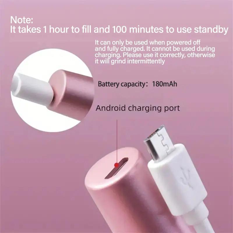 Professional & Portable Electric Nail Drill Kit, 1 Set Nail Art Drill with Drill Heads, Professional Nail Drill Machine & Efile Manicure & Pedicure Tools with Nail Drill Bits for Home & Salon, Nail Tech Supplies