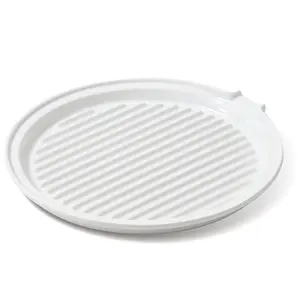 11 * 0.9-inch multifunctional bacon tray, oval baking tray suitable for baking bacon and mille noodle dishes